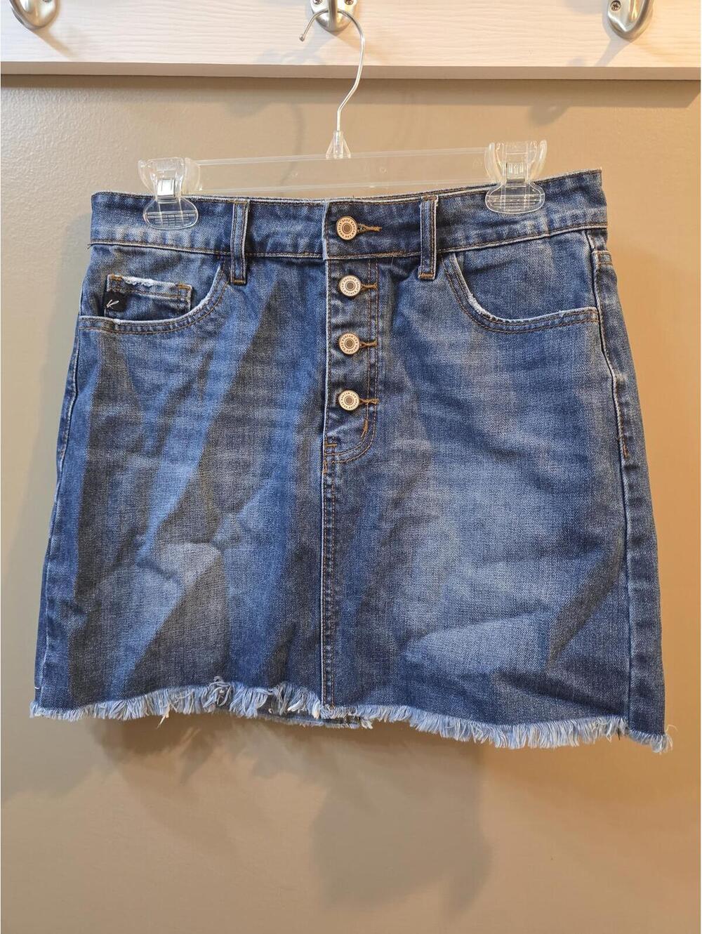 Kancan Womens Denim Blue Jean Skirt Medium NWT